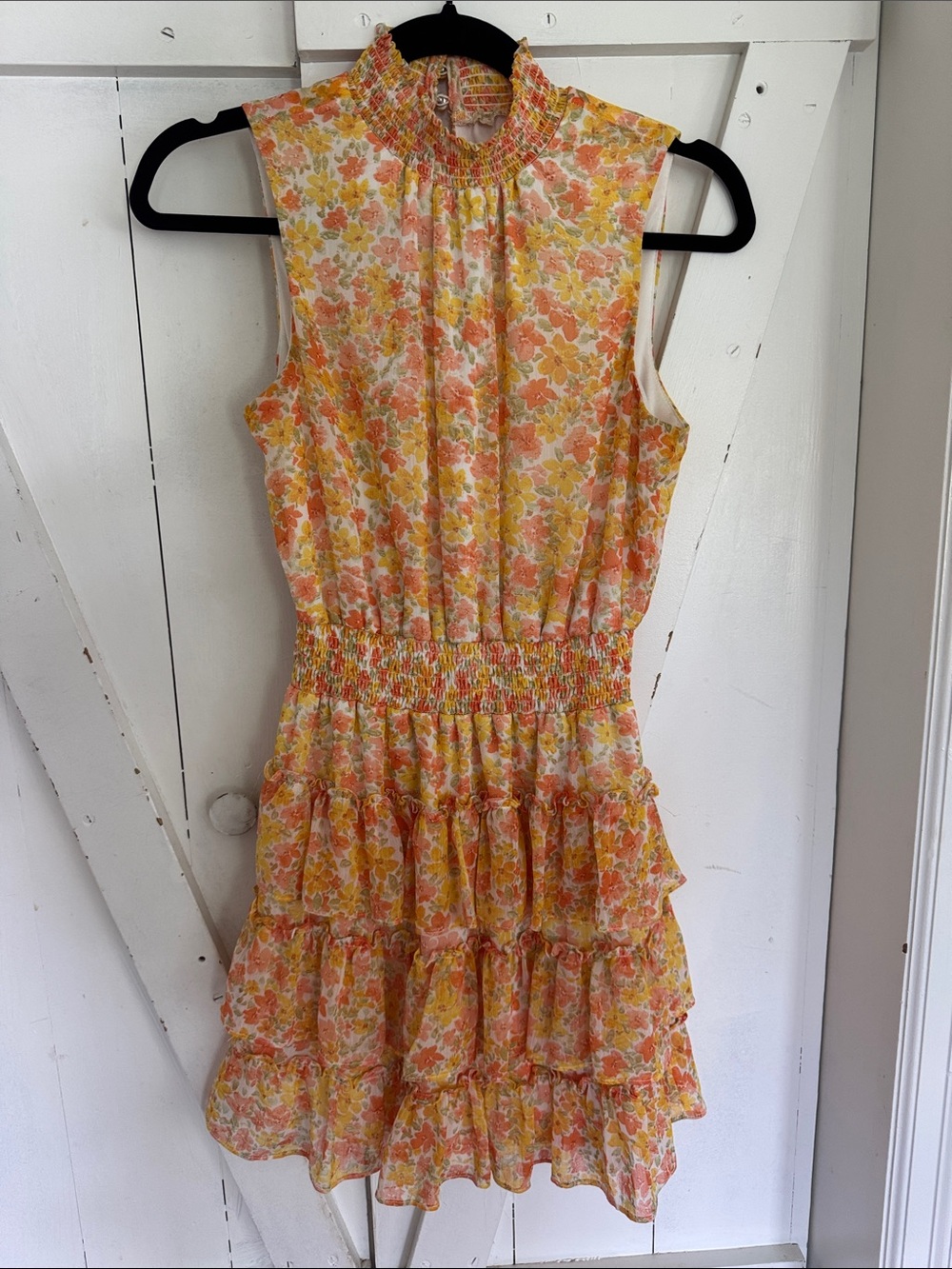Women’s Floral Ruffled Mini Dress